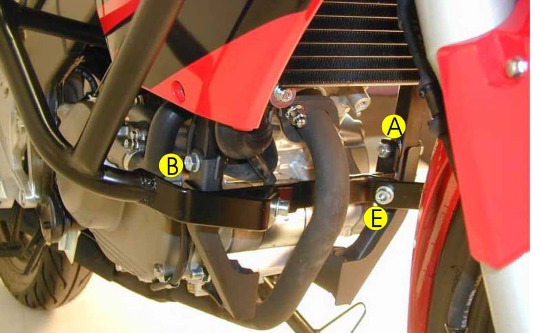 Arceau de protection moteur noir pour Honda CBR 125 R (07-10) Hepco & Becker