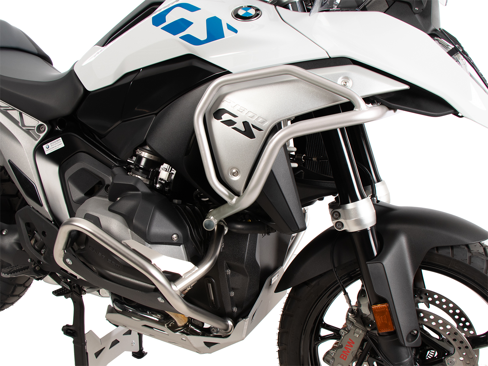 Arceau de protection du réservoir en acier inoxydable pour l'arceau de protection du moteur original BMW pour BMW R 1300 GS (23-) Hepco & Becker