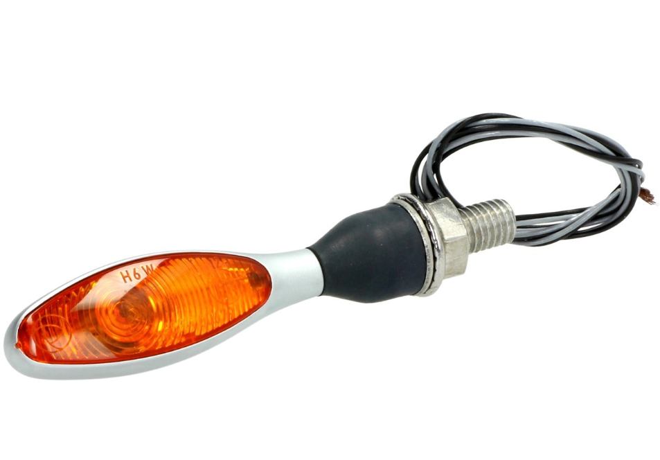 Clignotant Kellermann, Micro 1000 halogène, acier, halogène, HR/HL, 12 V, 6 W, chrome mat, M8x20