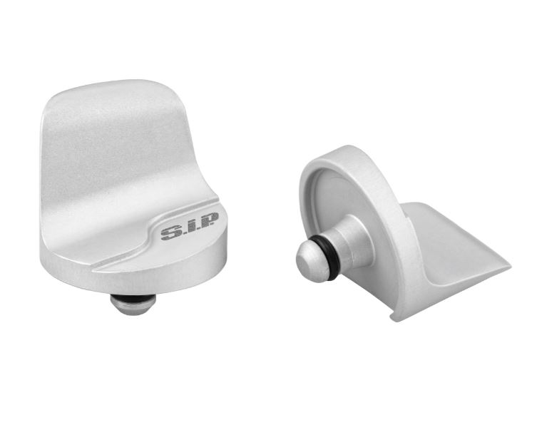 Cache trou de rétroviseur gauche & droite pour Vespa Primavera/Sprint/Elettrica 50-150ccm, argent mat