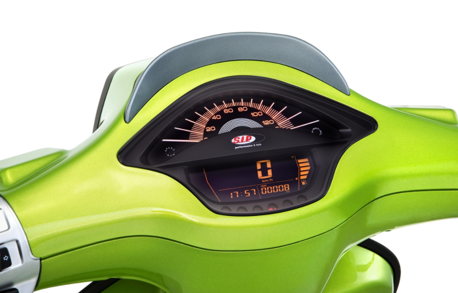 Compte-tours/tachymètre pour Vespa Primavera/Sprint 50-150ccm 2T/4T AC, noir