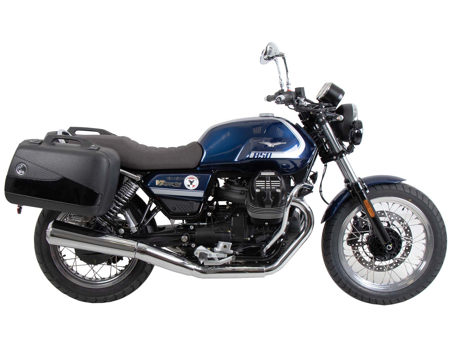 Porte-bagages noir pour Moto Guzzi V7 Special/Stone/Centenario (21-24) Hepco & Becker