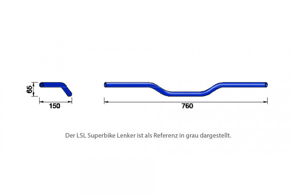 Guidon Superbike LSL acier L01