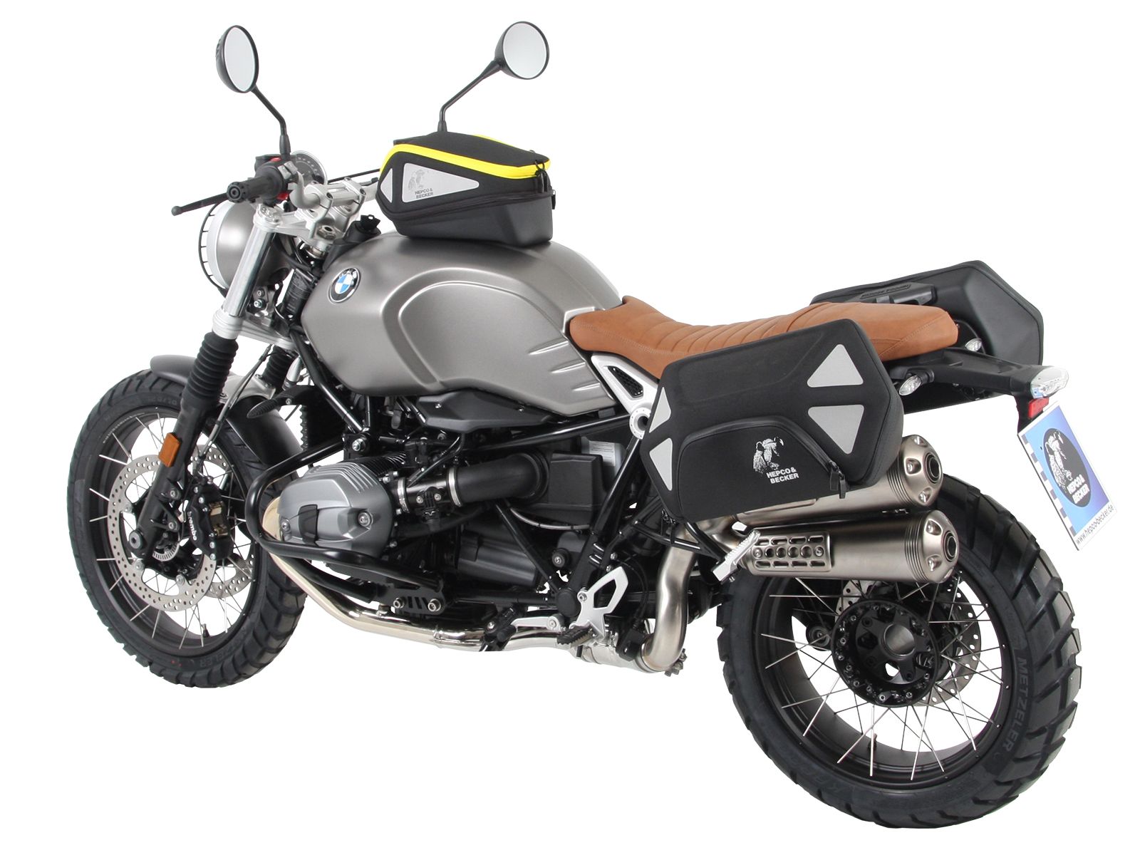 Anneau de réservoir Basic avec unité de fermeture de la sacoche de réservoir pour BMW R nineT Scrambler (16-23) Hepco & Becker