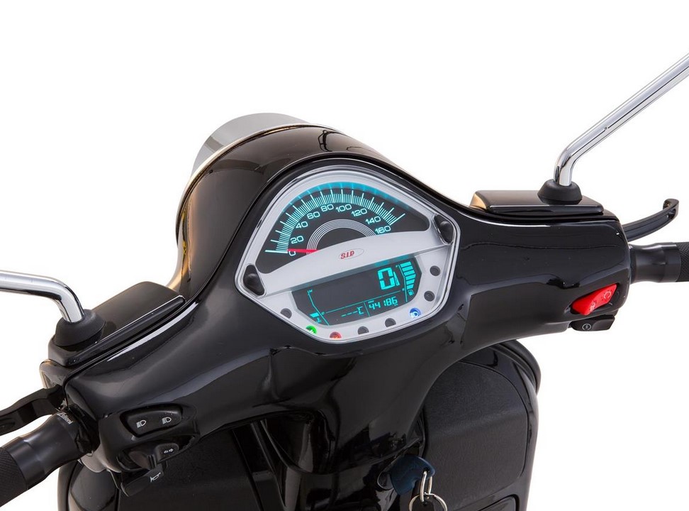 Compte-tours/tachymètre pour Vespa GTS/GTS Super 125-300ccm ('14-'16), argenté