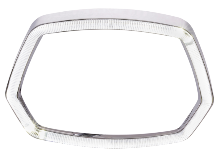 Anneau de lampe chromé anneau de lampe LED pour Vespa Sprint 50ccm 2T/4T ('13-'18)