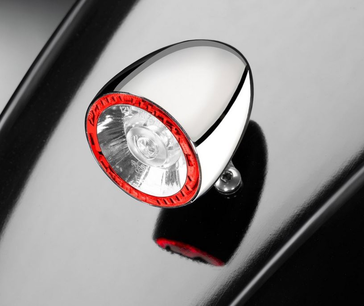 Clignotants Kellermann, feux arrière et stop, Bullet 1000 RB, acier, LED, HL/HR, 12 V, chrome brillant