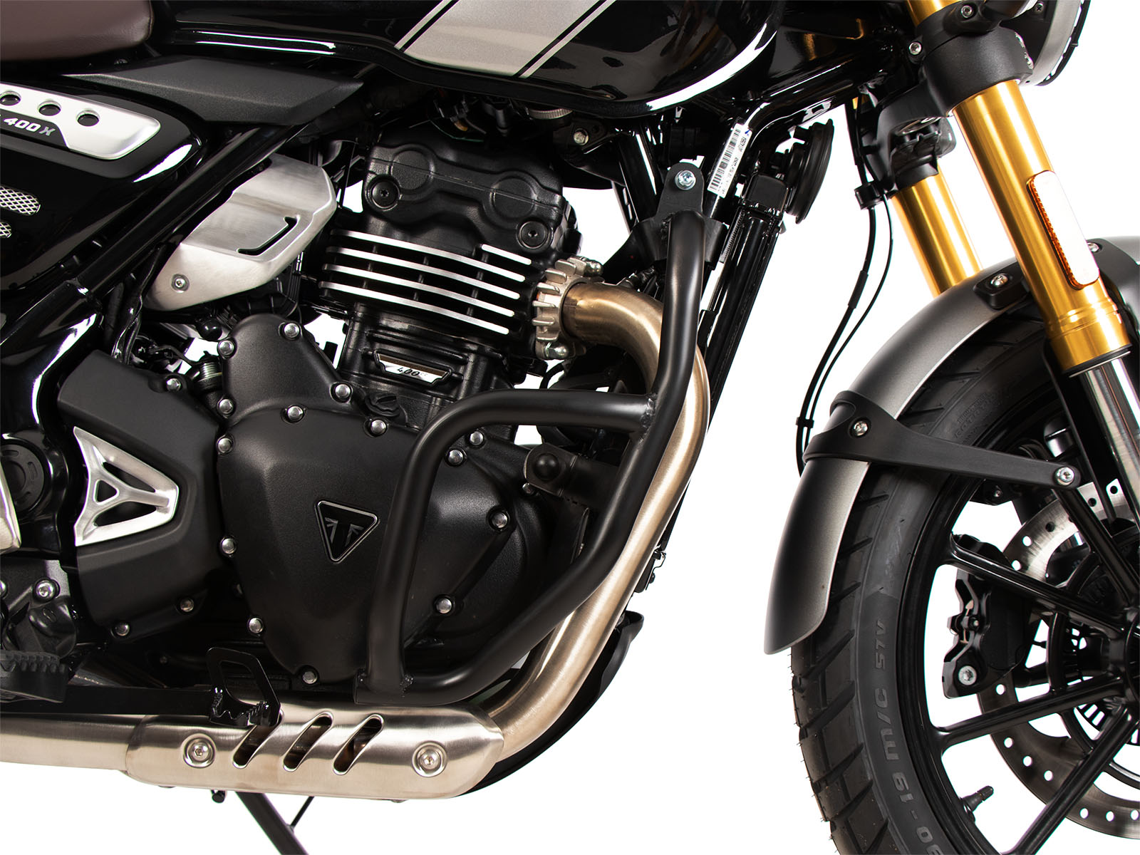 Arceau de protection moteur noir pour Triumph Scrambler 400 X (24-) Hepco & Becker