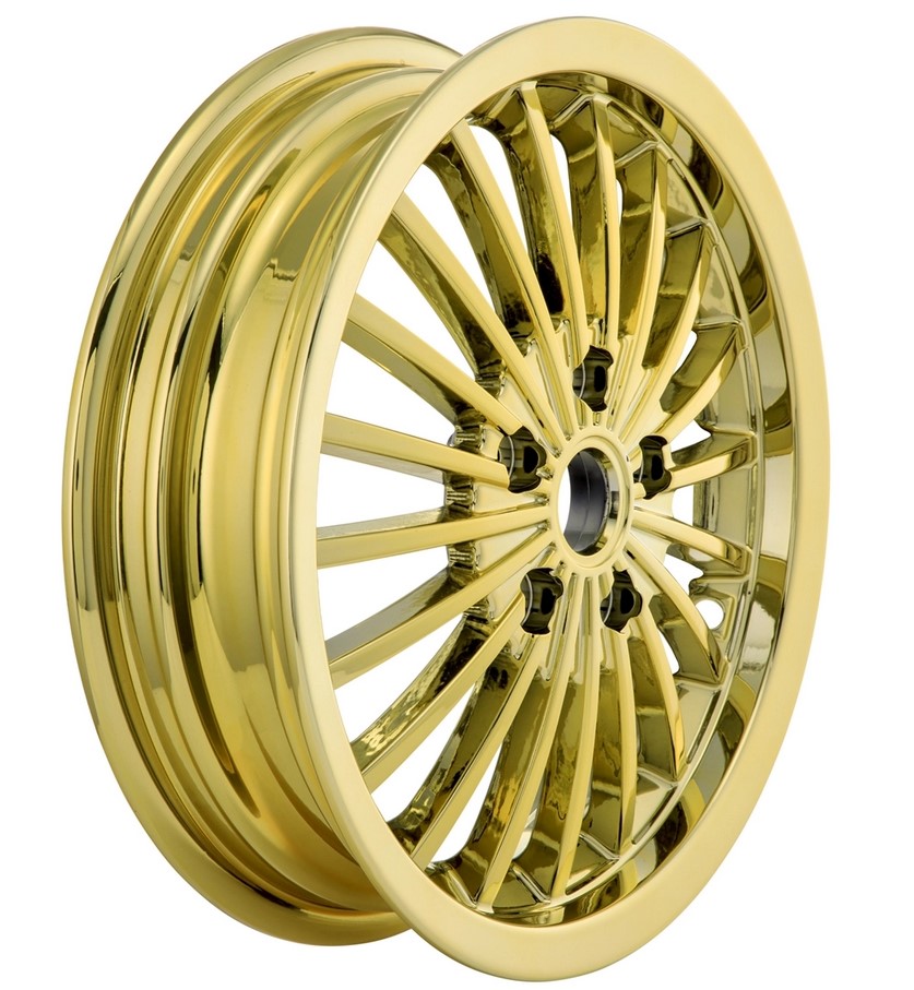 Jante avant/arrière pour Vespa GTS/GTS Super/GTV/GT 60/GT/GT L 125-300ccm, or