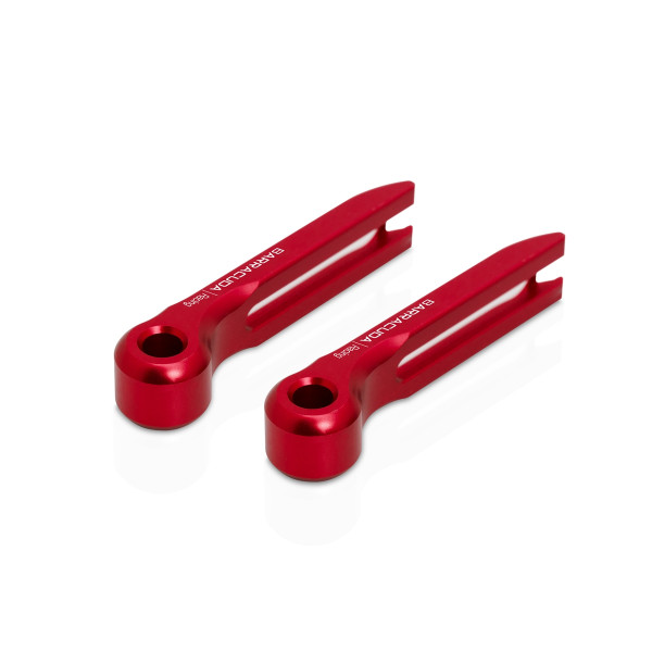Embouts rouges pour le jeu de leviers de frein et d'embrayage Barracuda