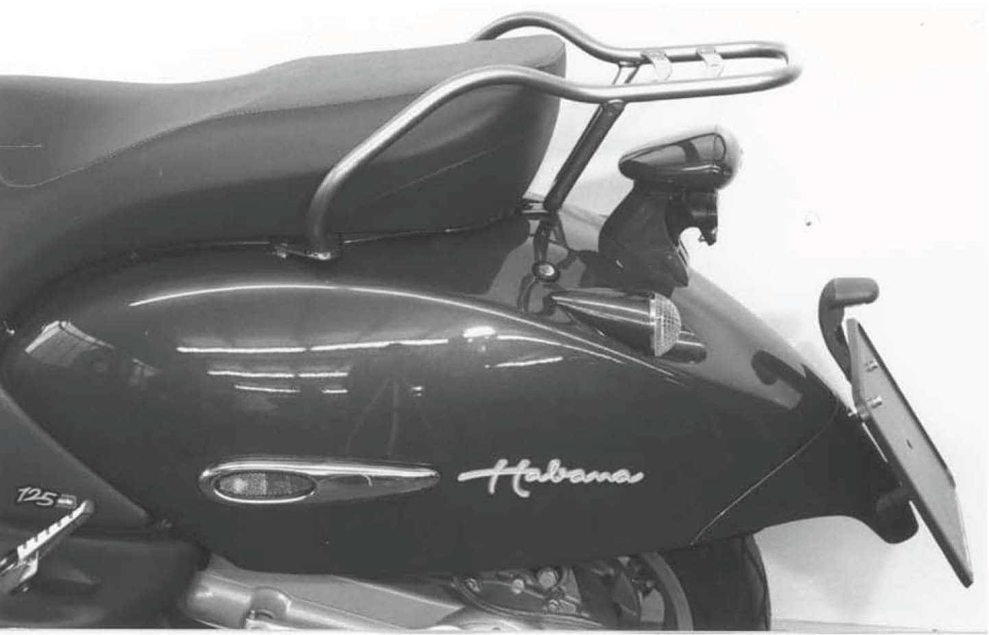 Porte-bagages tubulaire chromé pour Aprilia Habana / Mojito (99-05) Hepco & Becker