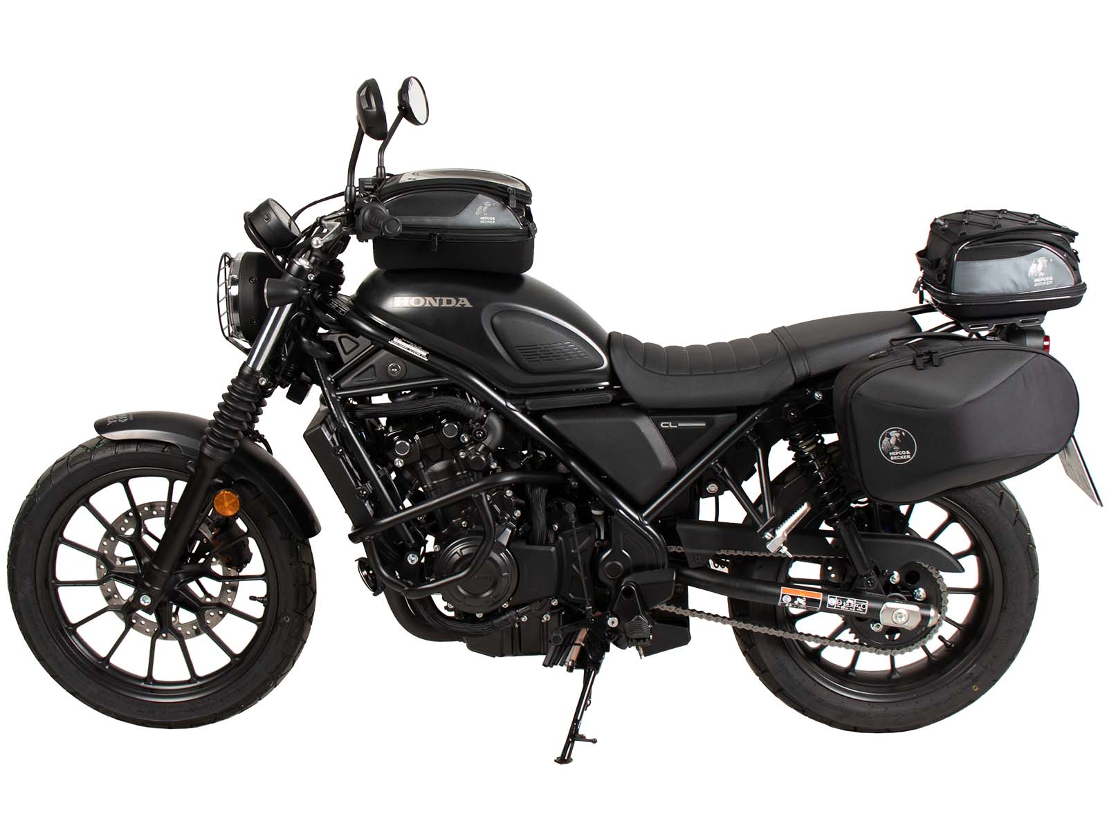 Support latéral C-Bow gauche noir pour Honda CL 500 Scrambler (23-) Hepco & Becker