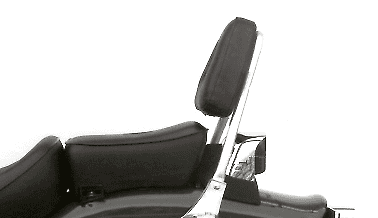 Sissybar sans porte-bagages chromé pour Honda CA 125 Rebel (95-01) /CMX 250 Rebel (96-01)