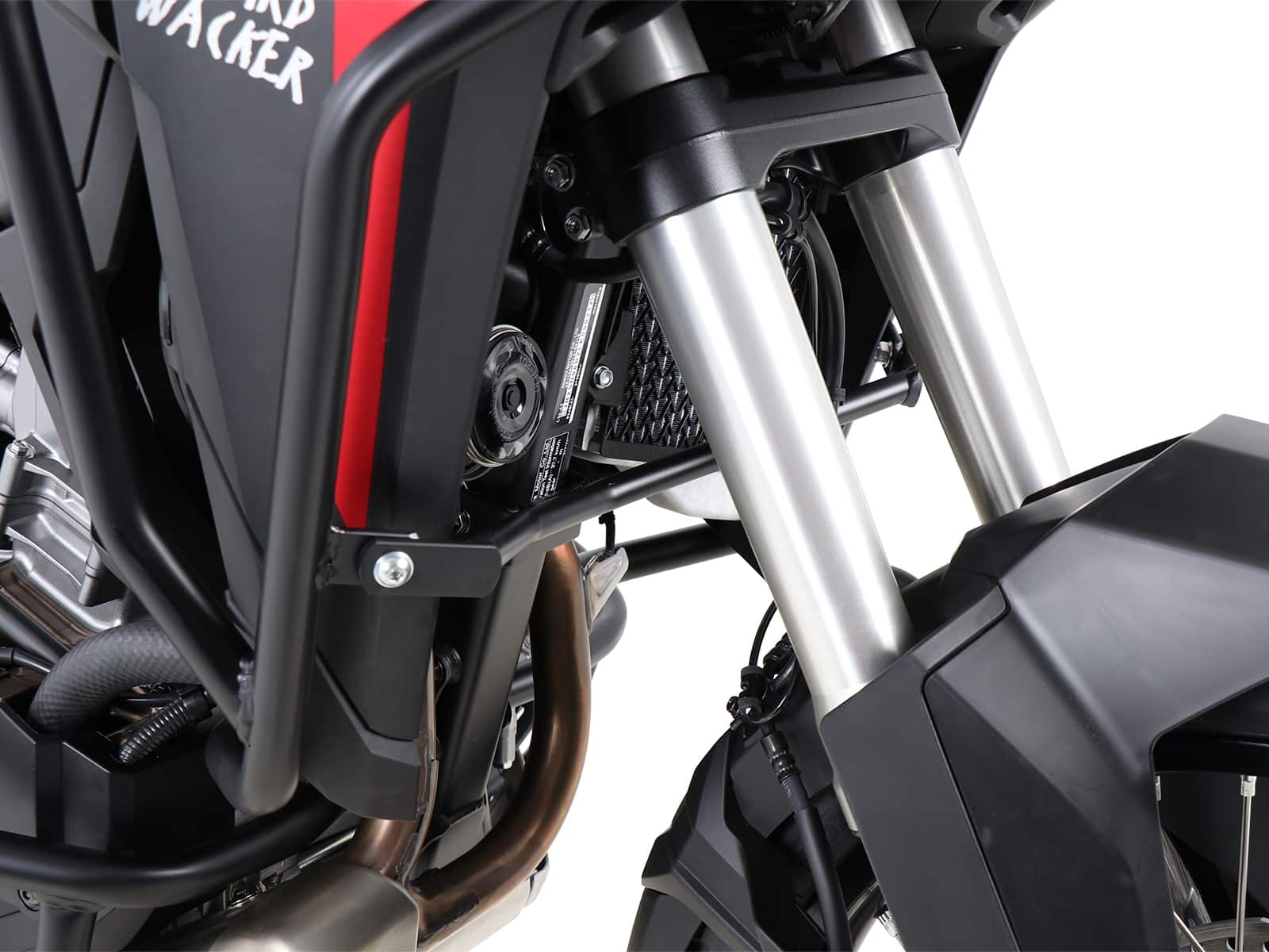 Etrier de renfort noir pour arceau de protection de réservoir H&B pour Honda CRF 1100 Africa Twin (20-23)