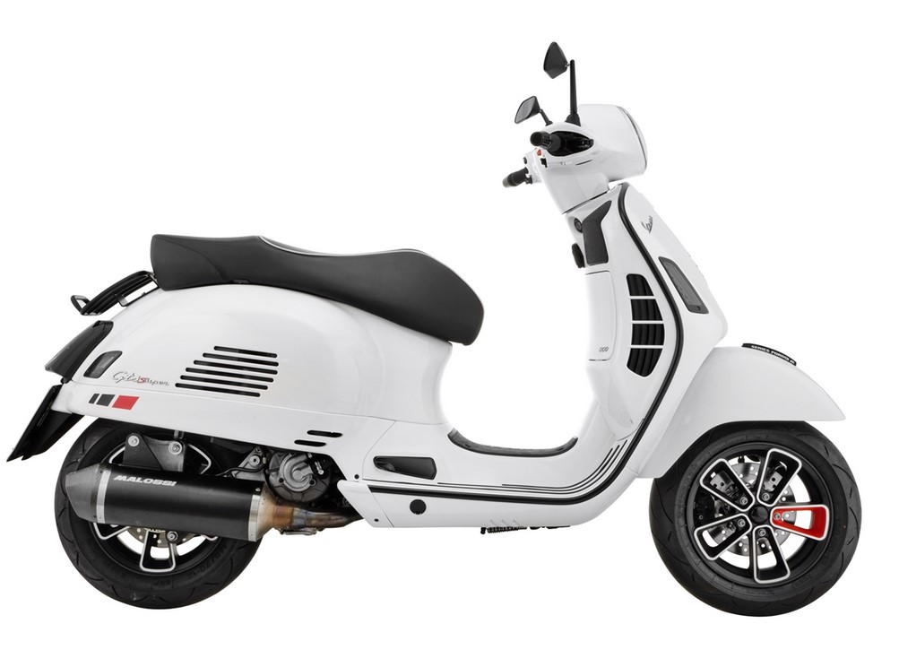 Porte-bagages arrière 70's pour Vespa GTS / GTS Super HPE 125-300 ('19-), noir mat