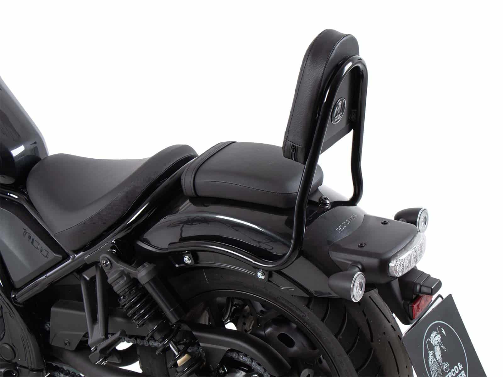 Sissybar (version tubulaire) noir pour Honda CMX 1100 Rebel /DCT (21-24) Hepco & Becker