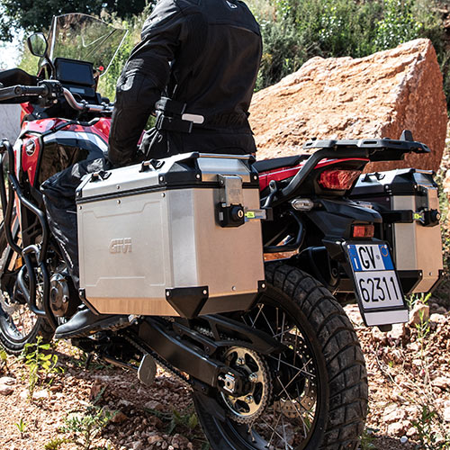 Givi Valise latérale en aluminium Simple Trekker Outback 48L Monokey - Droite