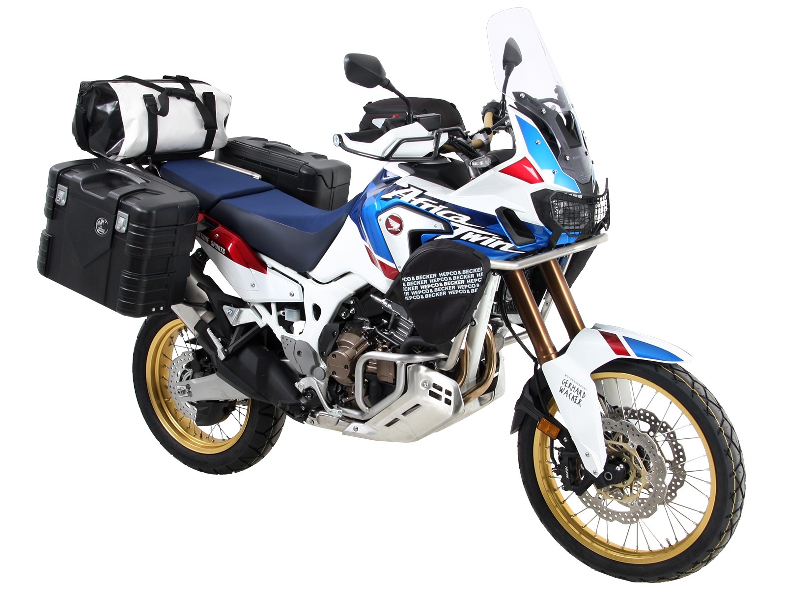 Porte-bagages latéral vissé noir pour Honda CRF 1000 Africa Twin (18-19) Hepco & Becker