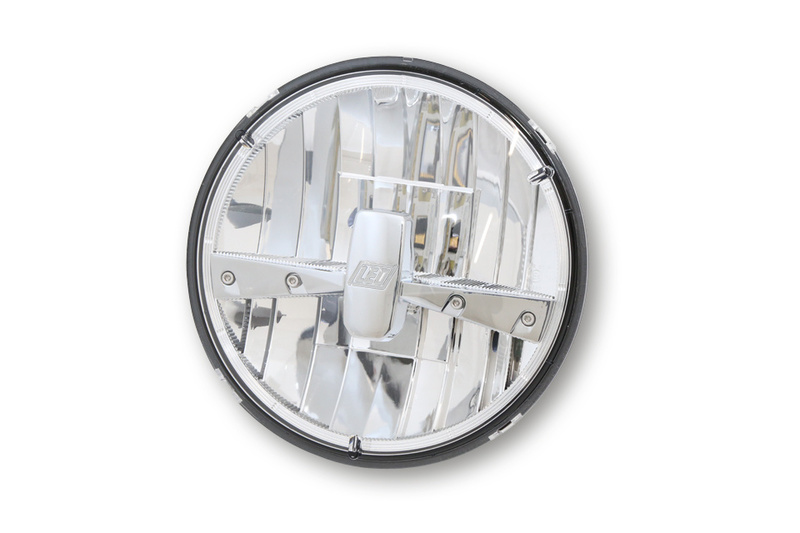 HIGHSIDER pro 7 pouces Insert de phare principal type 3 LED noir E-approuvé