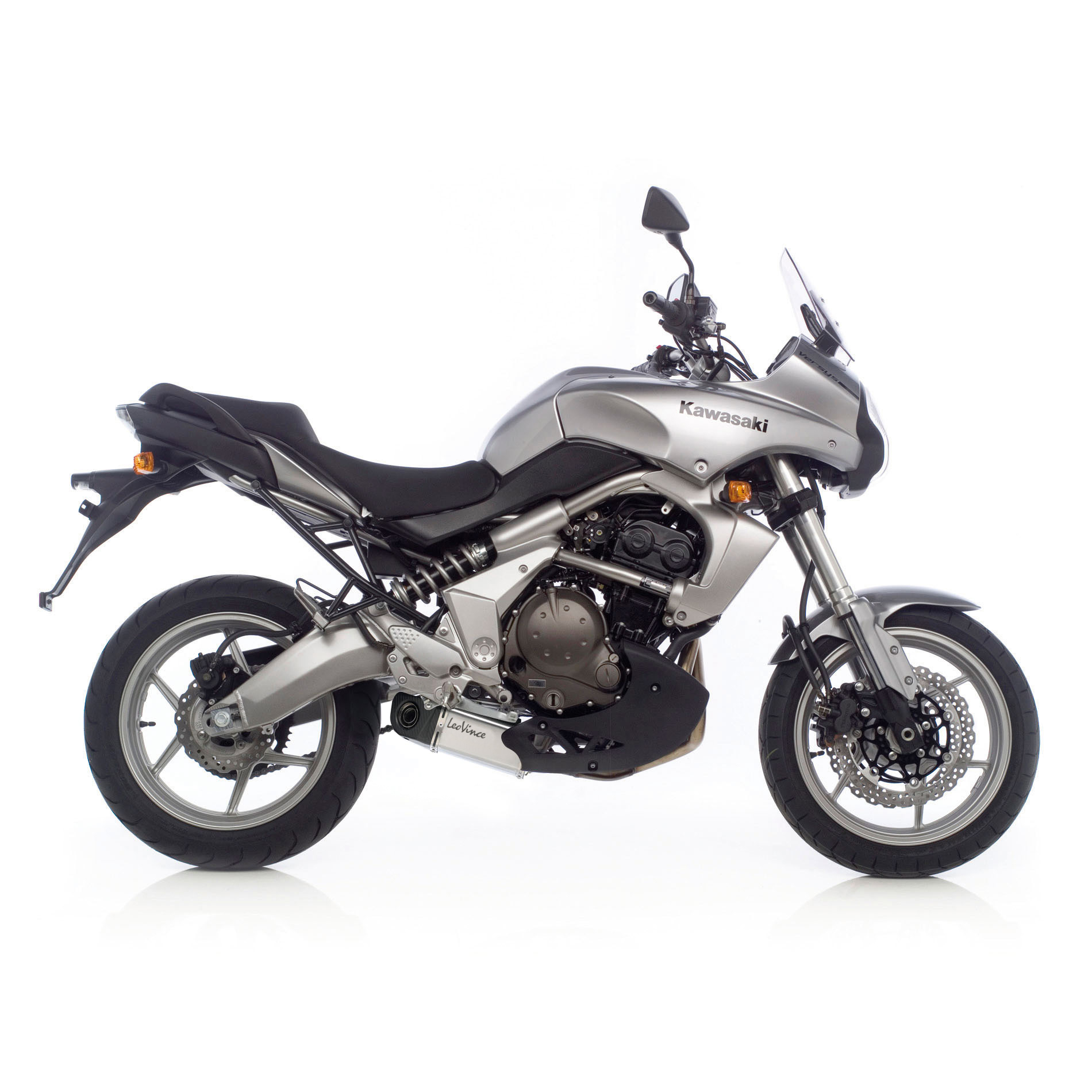 LeoVince Système d'échappement Underbody Evo 2, Slip On pour Kawasaki ER-6n/f / Ninja 650R / Versys 650