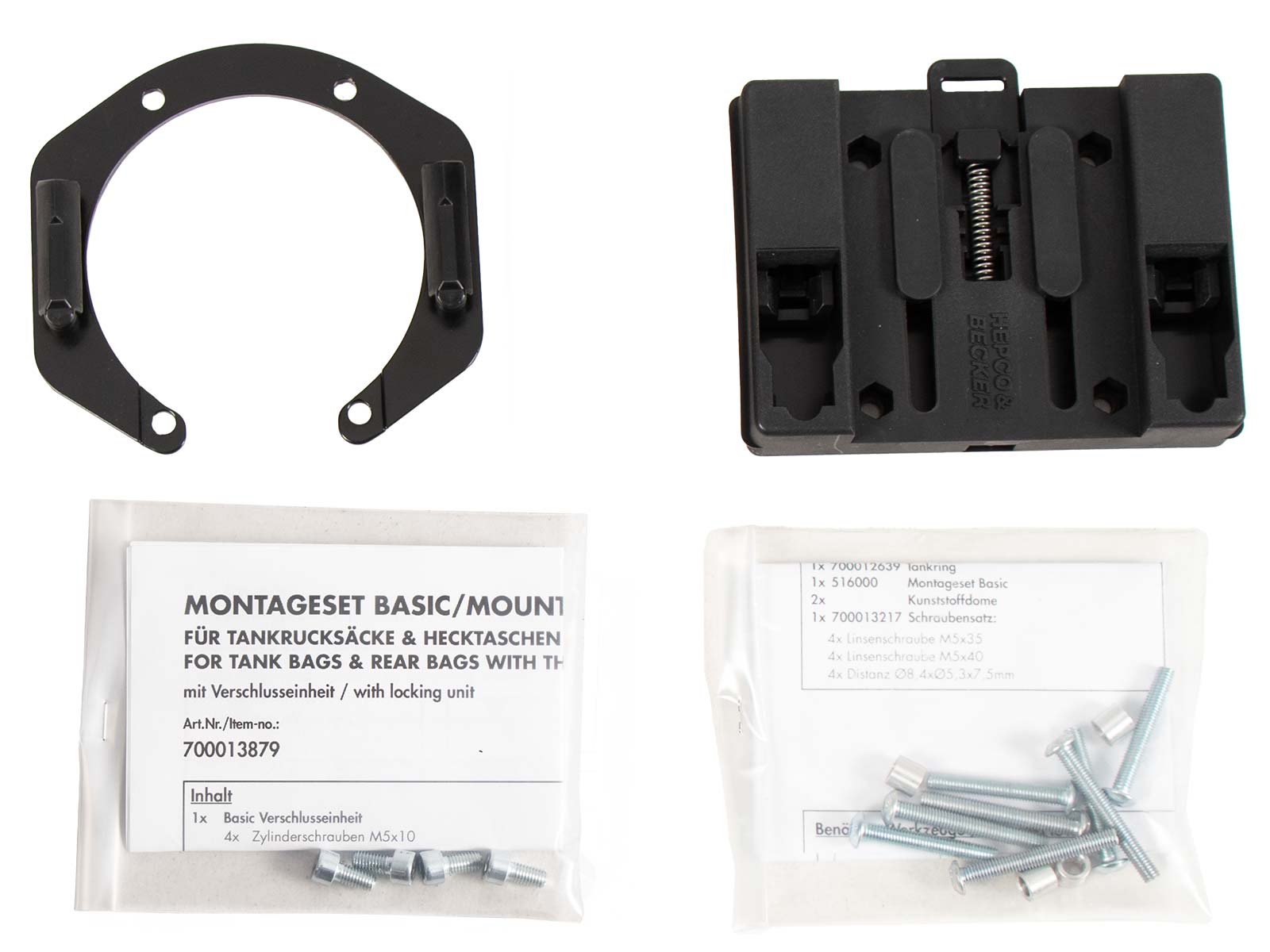 Anneau de réservoir Basic avec unité de fermeture de la sacoche de réservoir pour BMW R 1150 RT (01-04)/RS (01-05)