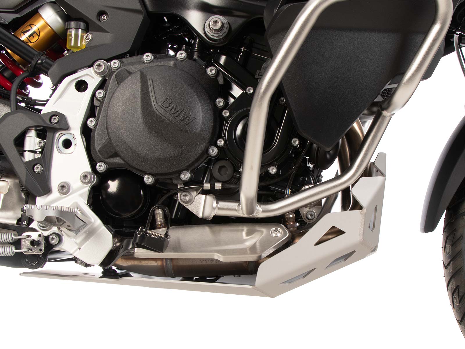 Plaque de protection moteur argentée pour BMW F 900 GS Adventure (24-) Hepco & Becker