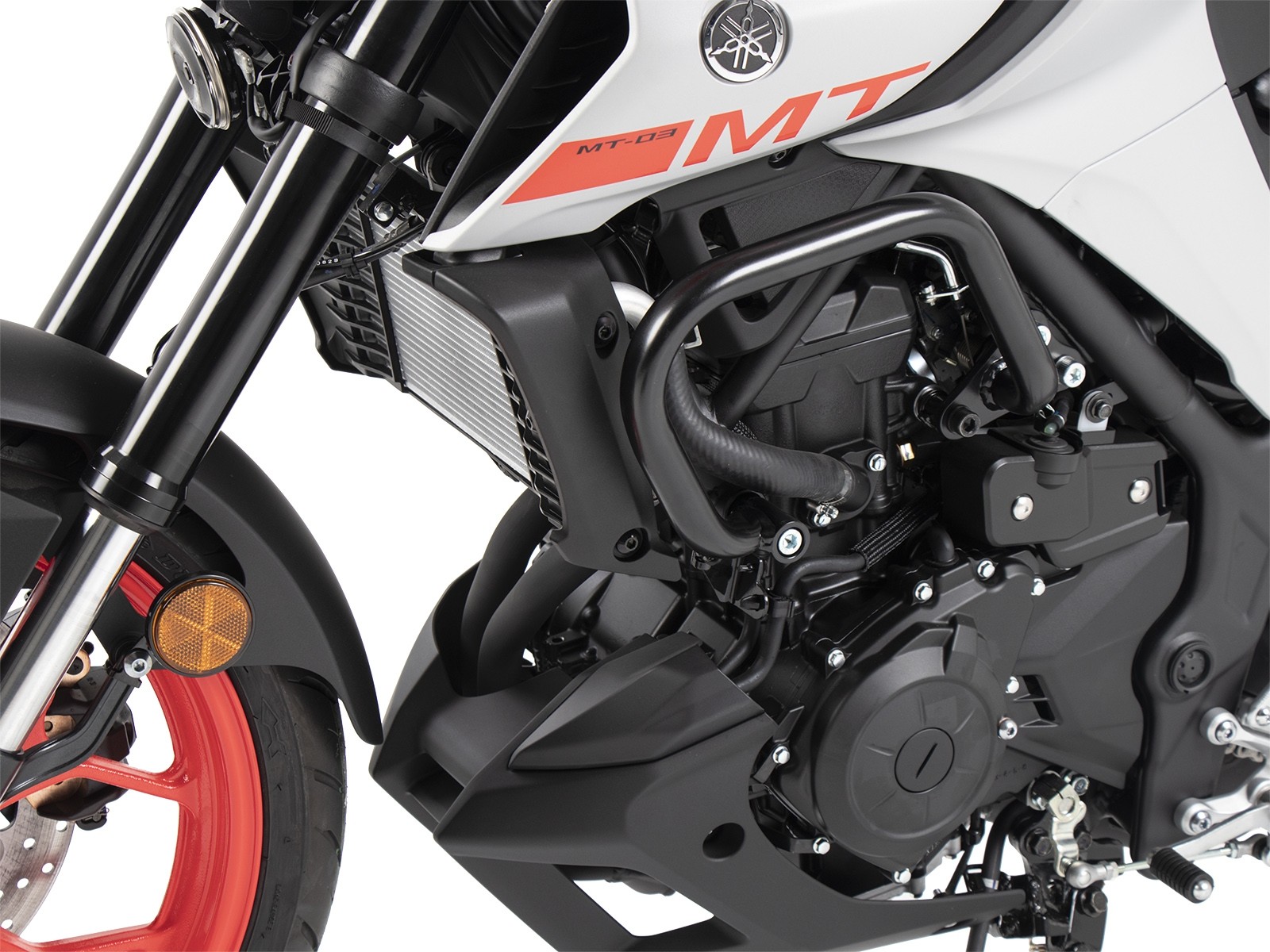 Arceau de protection moteur avec Protectionpad noir pour Yamaha MT-03 (année 20) Hepco & Becker