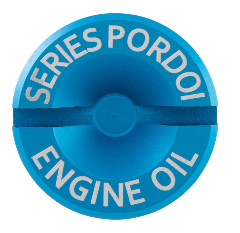 Bouchon de remplissage d'huile moteur pour Vespa GTS/GTS Super/GTV 300ccm HPE, bleu mat