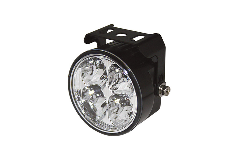 HIGHSIDER pro LED feu de jour noir rond (1pc)