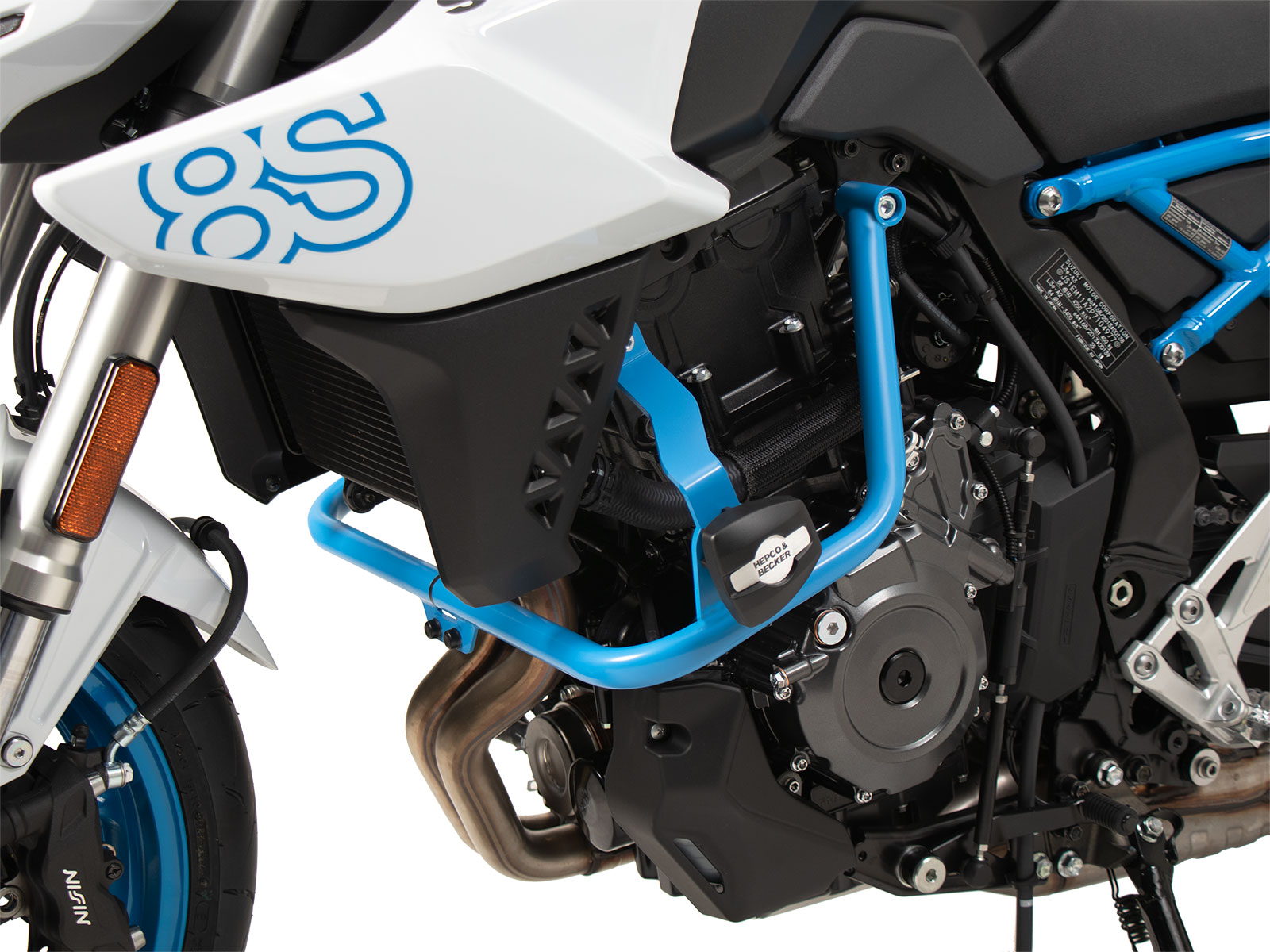 Arceau de protection moteur bleu avec ProtectionPad pour Suzuki GSX-8S (23-) Hepco & Becker