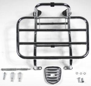 Porte-bagages avant original, chromé pour Vespa LX à partir de l'année 2012