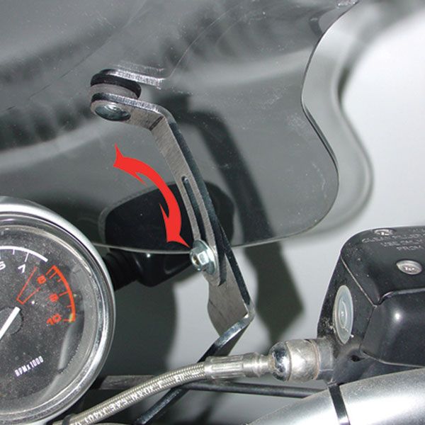 Pare-brise Sport, inclinable pour BMW R 1150 R (99-06), fumé clair