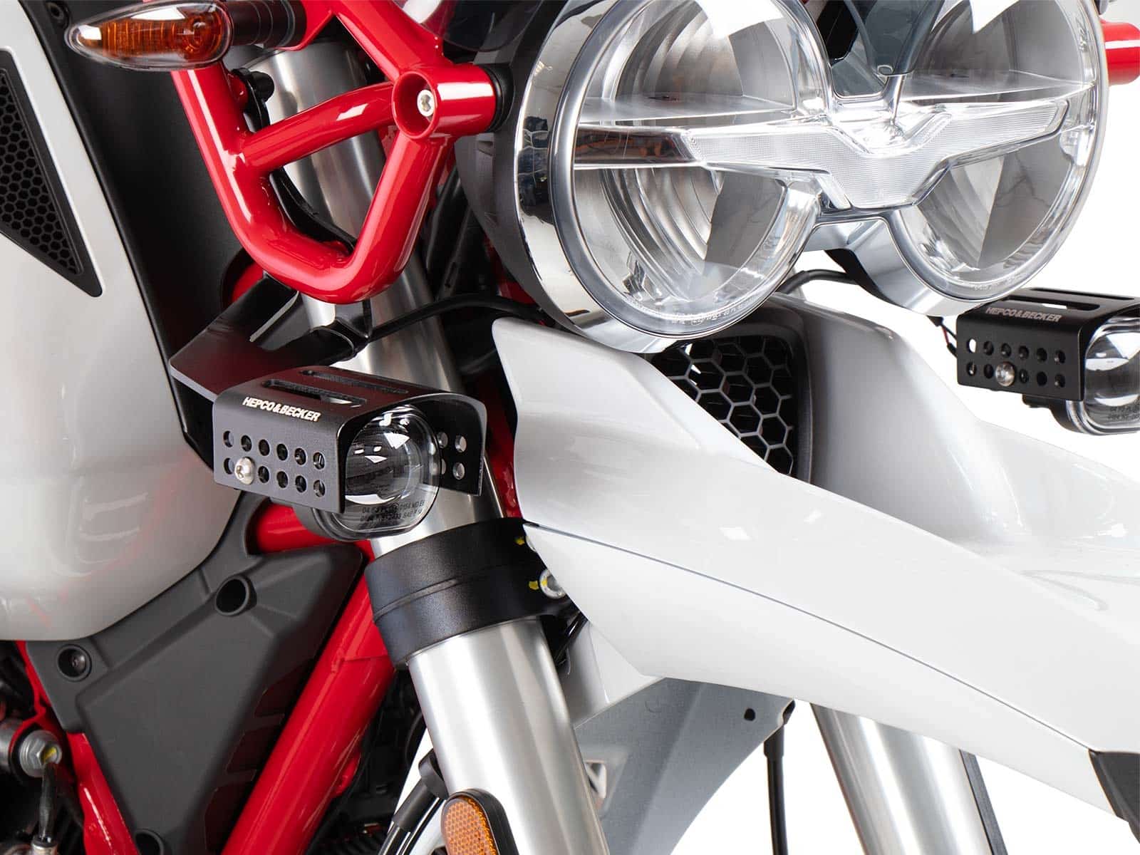Phares supplémentaires pour Moto Guzzi V85 TT Hepco & Becker