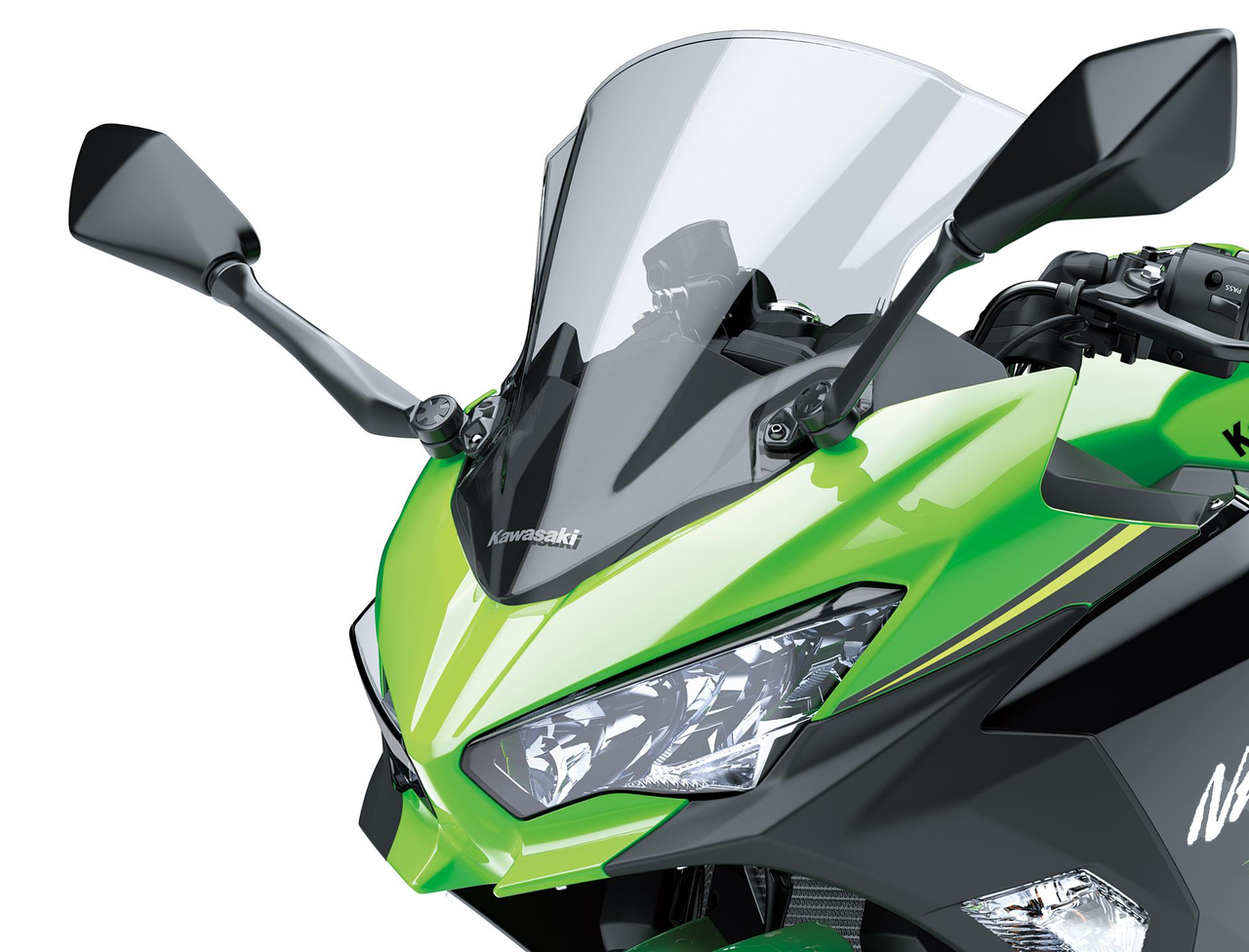 Grand pare-brise teinté pour Kawasaki Ninja 400 Original Kawasaki