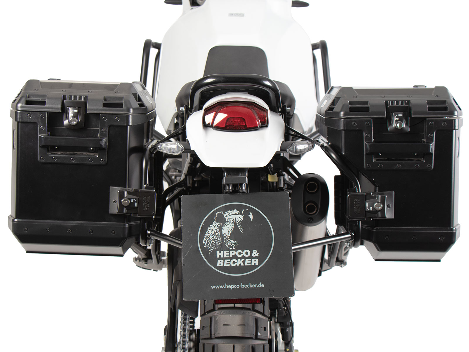 Kit de support de valises Cutout support incl. kit de valises Xplorer Cutout noir pour Ducati DesertX (22-)
