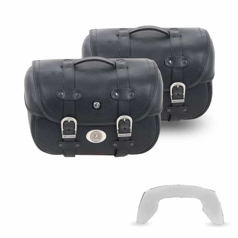 Sacoches en cuir Liberty pour porte-sacoches C-Bow Hepco & Becker