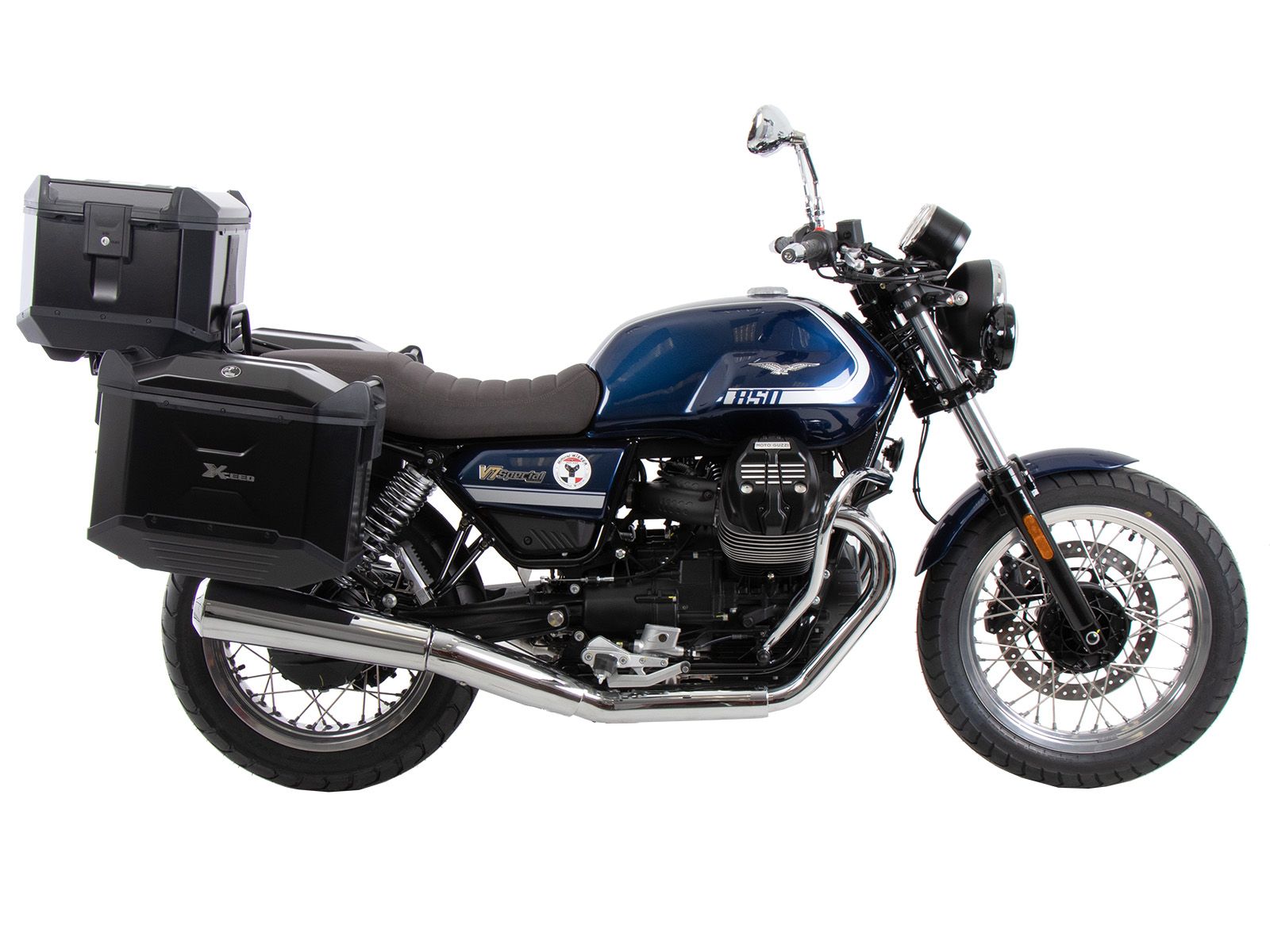 Porte-bagages noir pour Moto Guzzi V7 Special/Stone/Centenario (21-24) Hepco & Becker