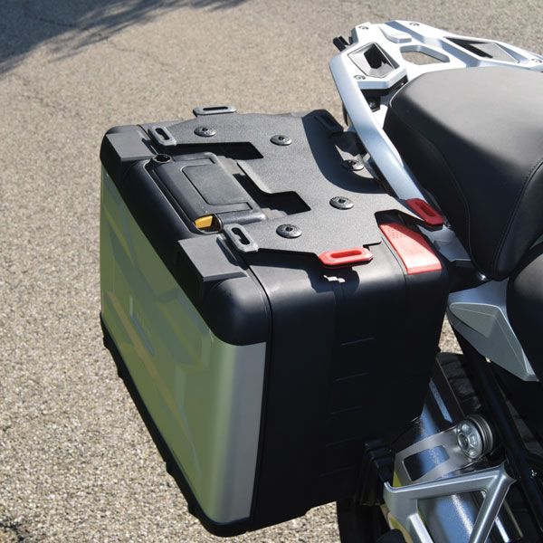 Paire de porte-bagages supplémentaires pour BMW F 850 GS, R 1200 GS LC /Rally, R 1250 GS, acier, noir
