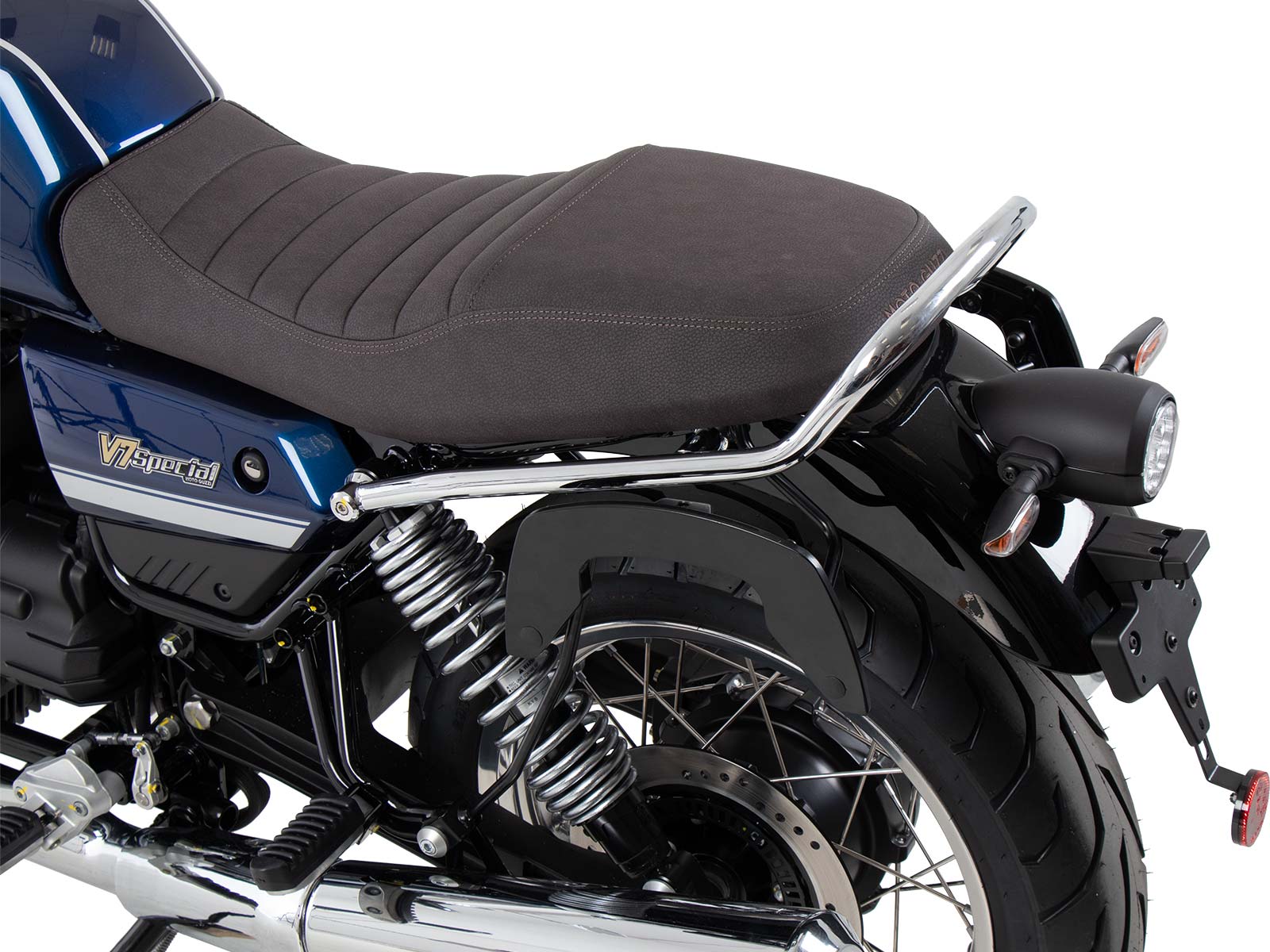 Supports latéraux C-Bow noirs pour Moto Guzzi V7 850 Stone Corsa (2024) Hepco & Becker