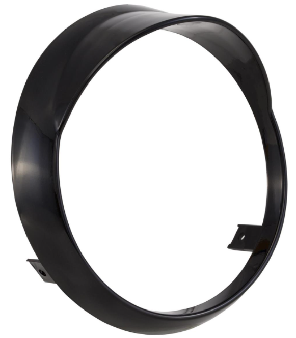 Anneau de lampe pour Vespa Primavera 50-150ccm 2T/4T, noir brillant