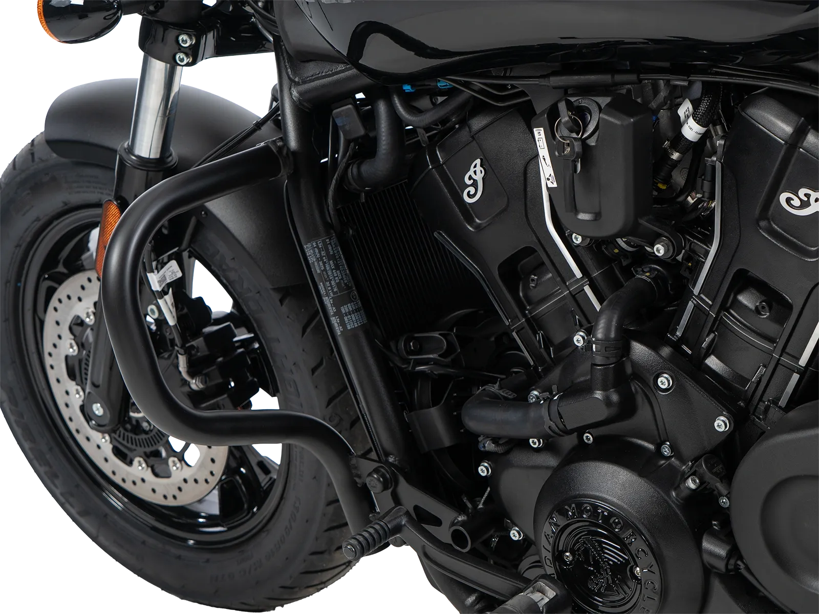 Arceau de protection moteur noir pour Indian Scout Sixty Bobber (25-) Hepco & Becker