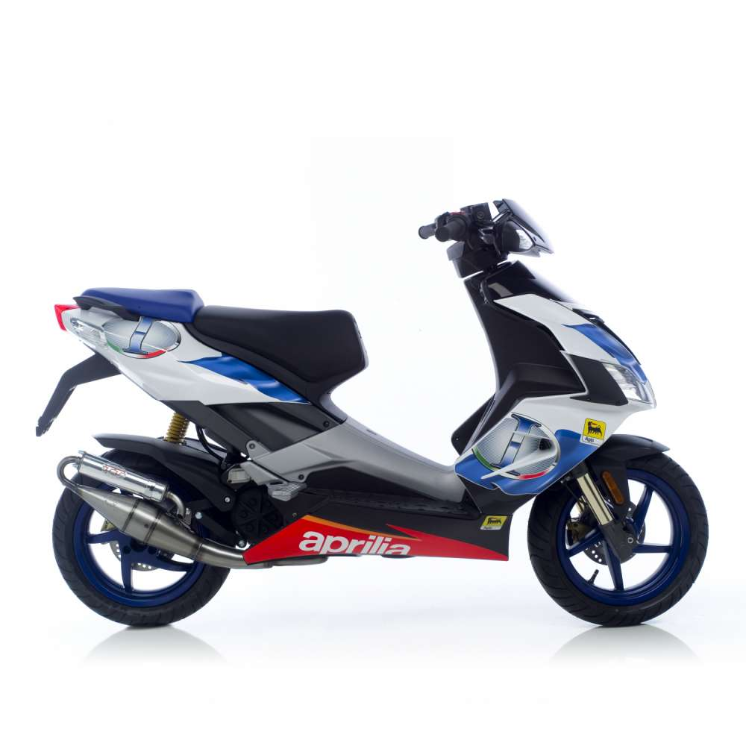 Système d'échappement LeoVince Hand Made TT, acier, Full System pour Aprilia / Piaggio