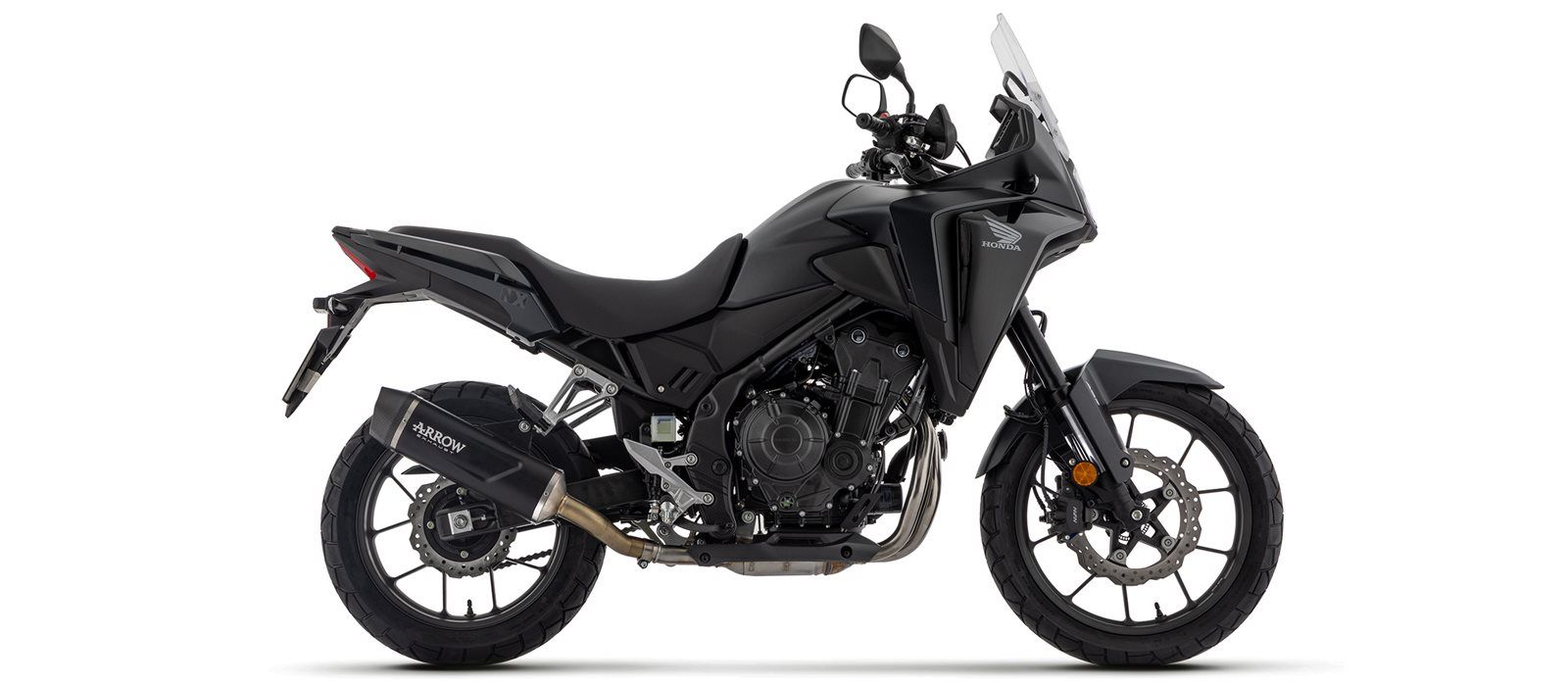ARROW Échappement INDY RACE EVO aluminium noir pour Honda NX500 / CB500 Hornet (24-)