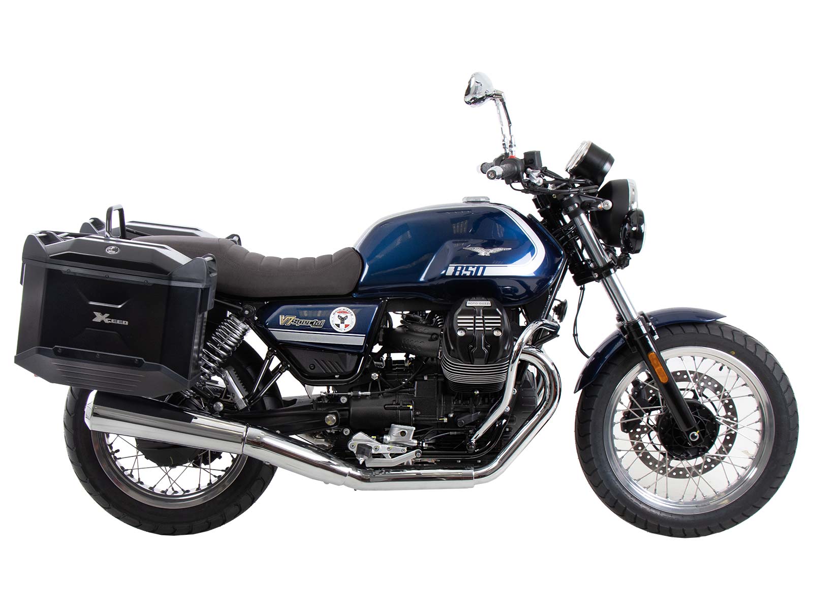 Porte-bagages noir pour Moto Guzzi V7 Special/Stone/Centenario (21-24) Hepco & Becker