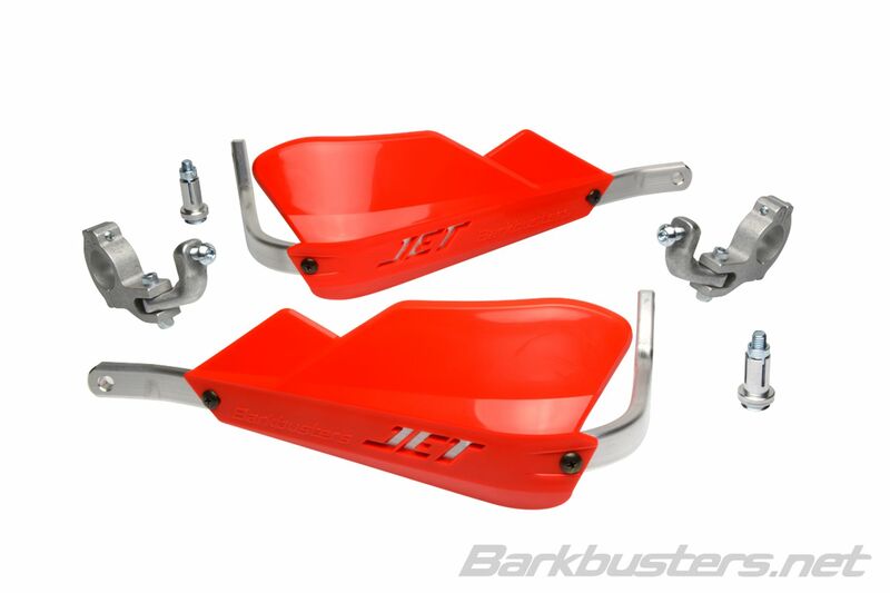 Barkbusters Jet Handschutz Set Zweipunktbefestigung Konisch Rot