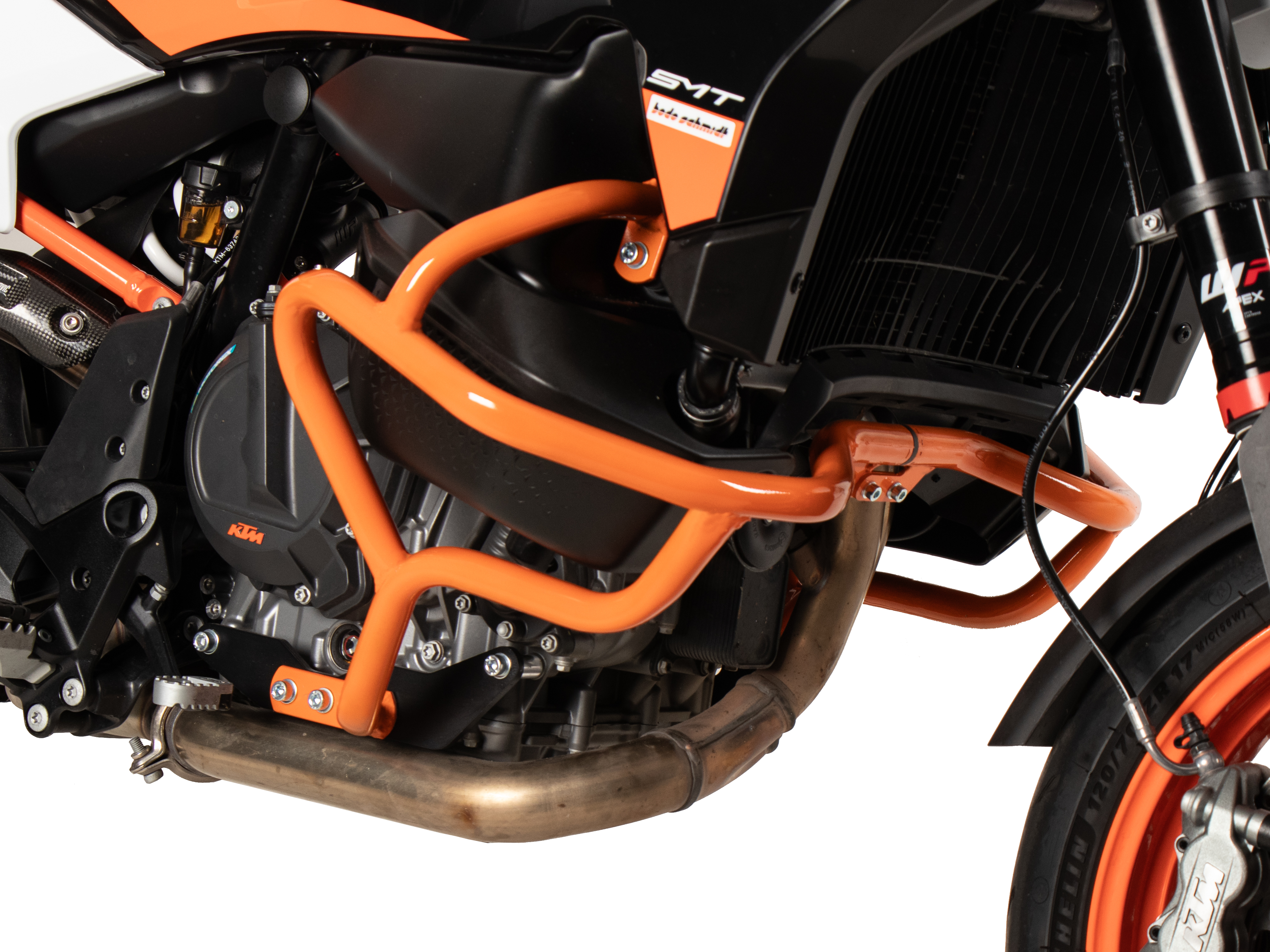 Arceau de protection moteur orange pour KTM 890 SMT (23-) Hepco & Becker