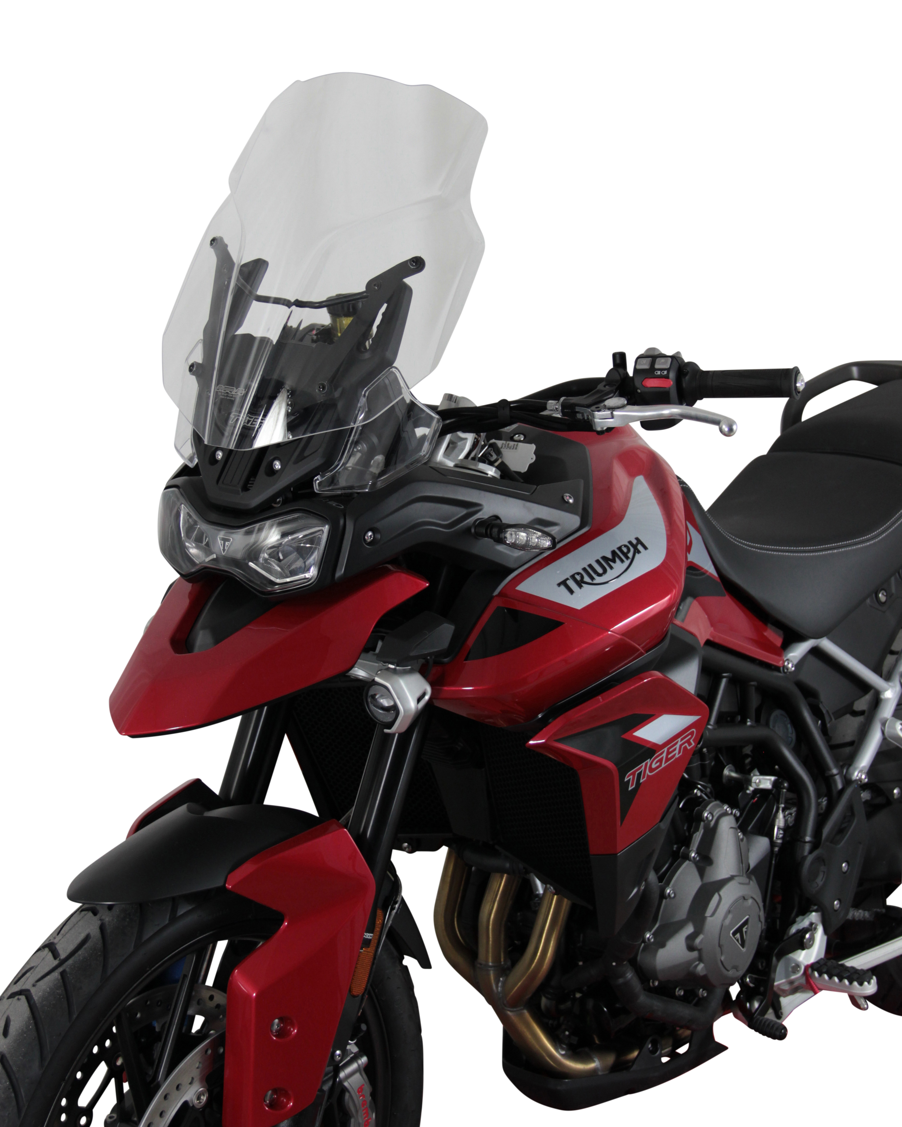 Pare-brise de randonnée MRA "TM" pour TRIUMPH TIGER 900 /GT PRO (année 19-) - gris fumée