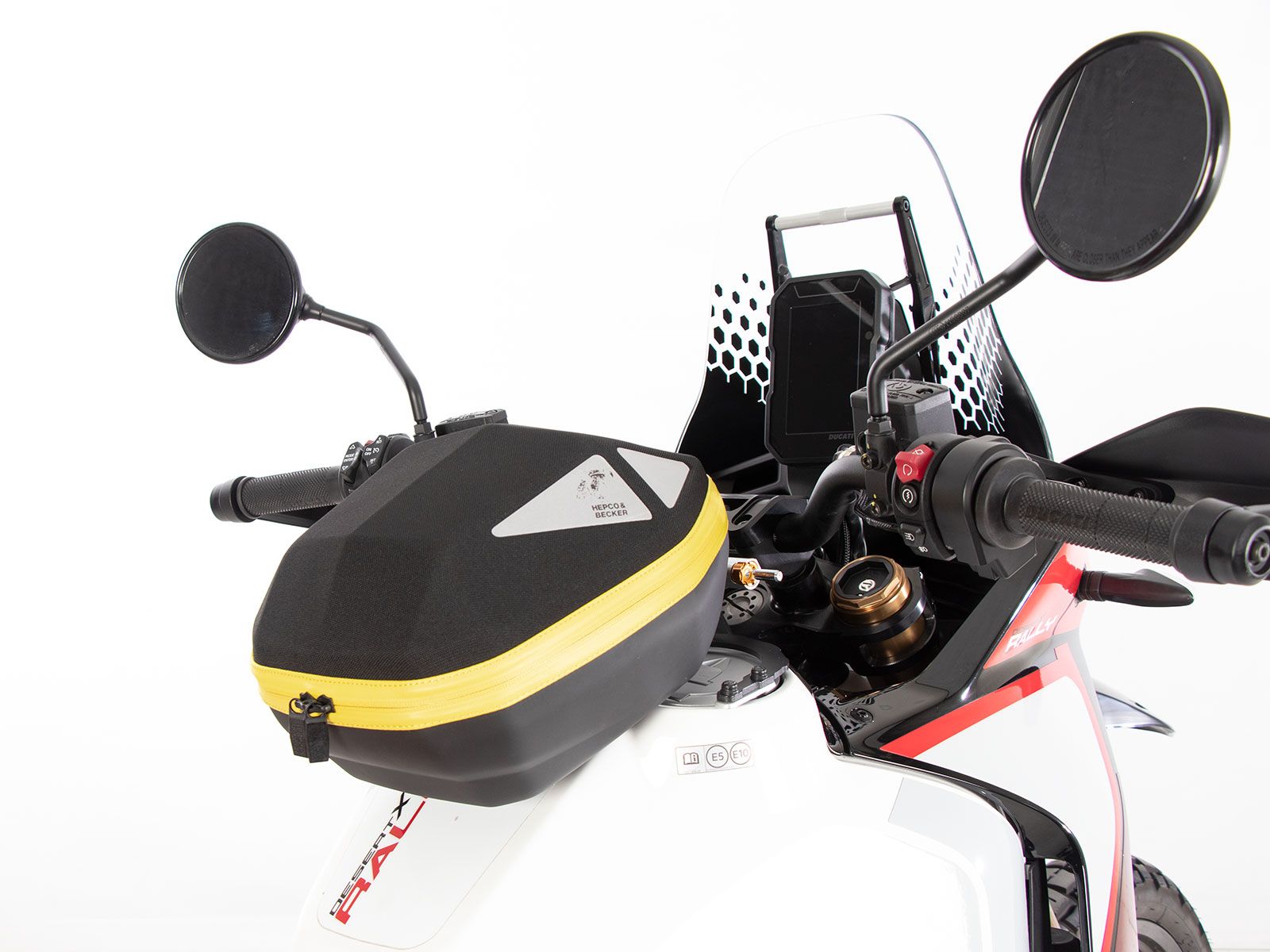 Anneau de réservoir Basic avec unité de fermeture de la sacoche de réservoir pour Ducati DesertX Rally (24-) Hepco & Becker
