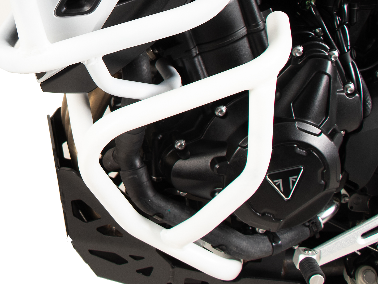 Arceau de protection moteur blanc pour Triumph Tiger 900 Rally Pro (24-) Hepco & Becker