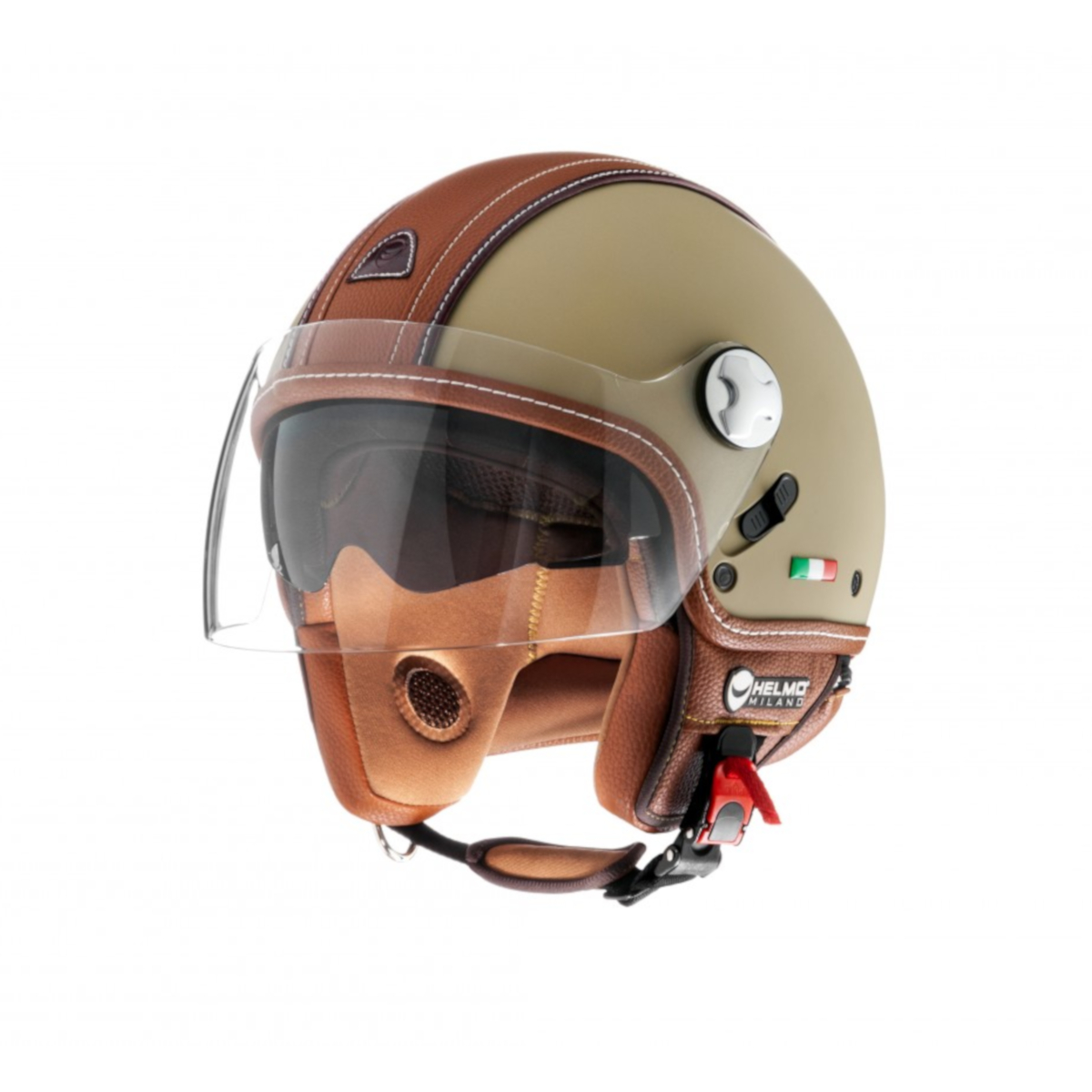 Helmo Milano Demi Jet, PelleDura Premium, pistache, marron, mat